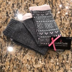 Cuddl Duds Cashmere Blend Socks size 4-10 NWT